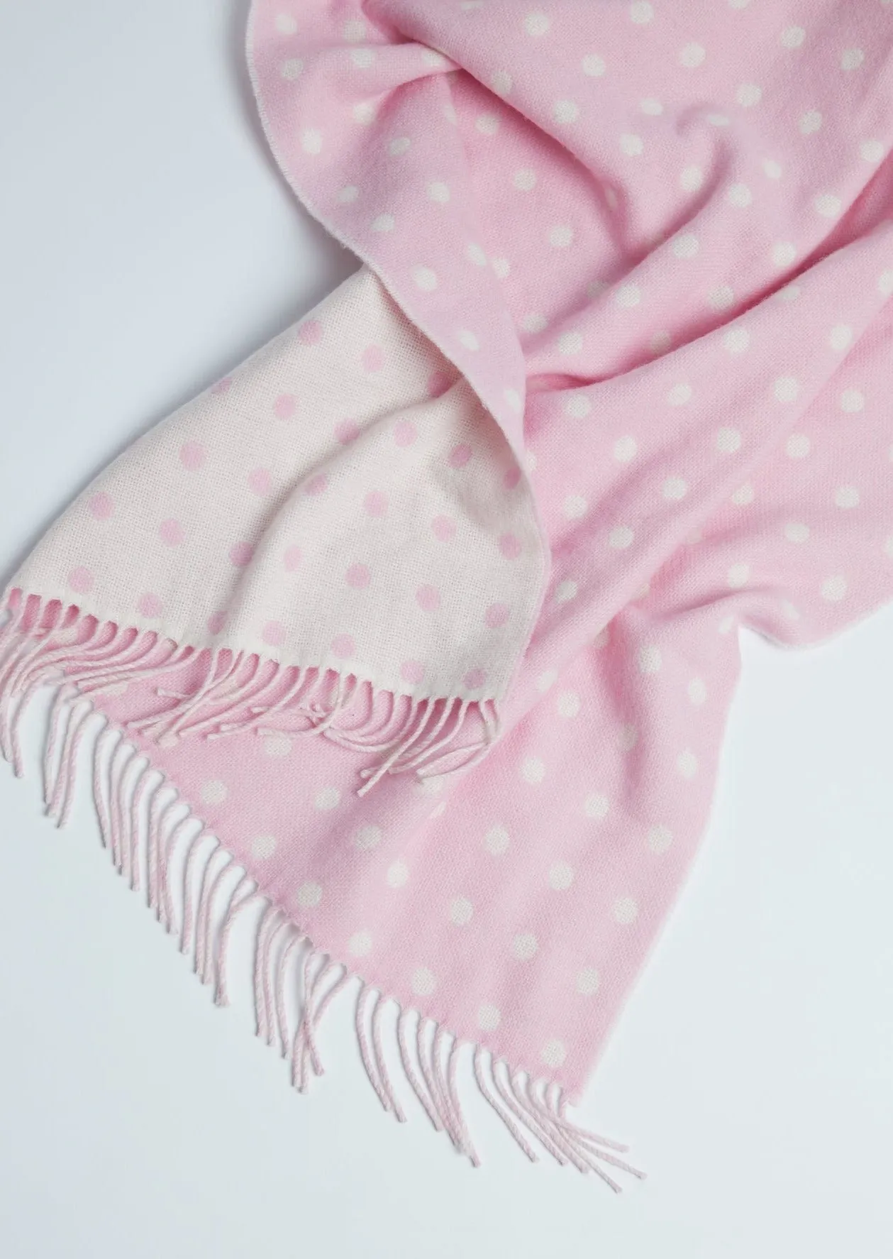 Foxford Baby Blanket | Spotted Pink