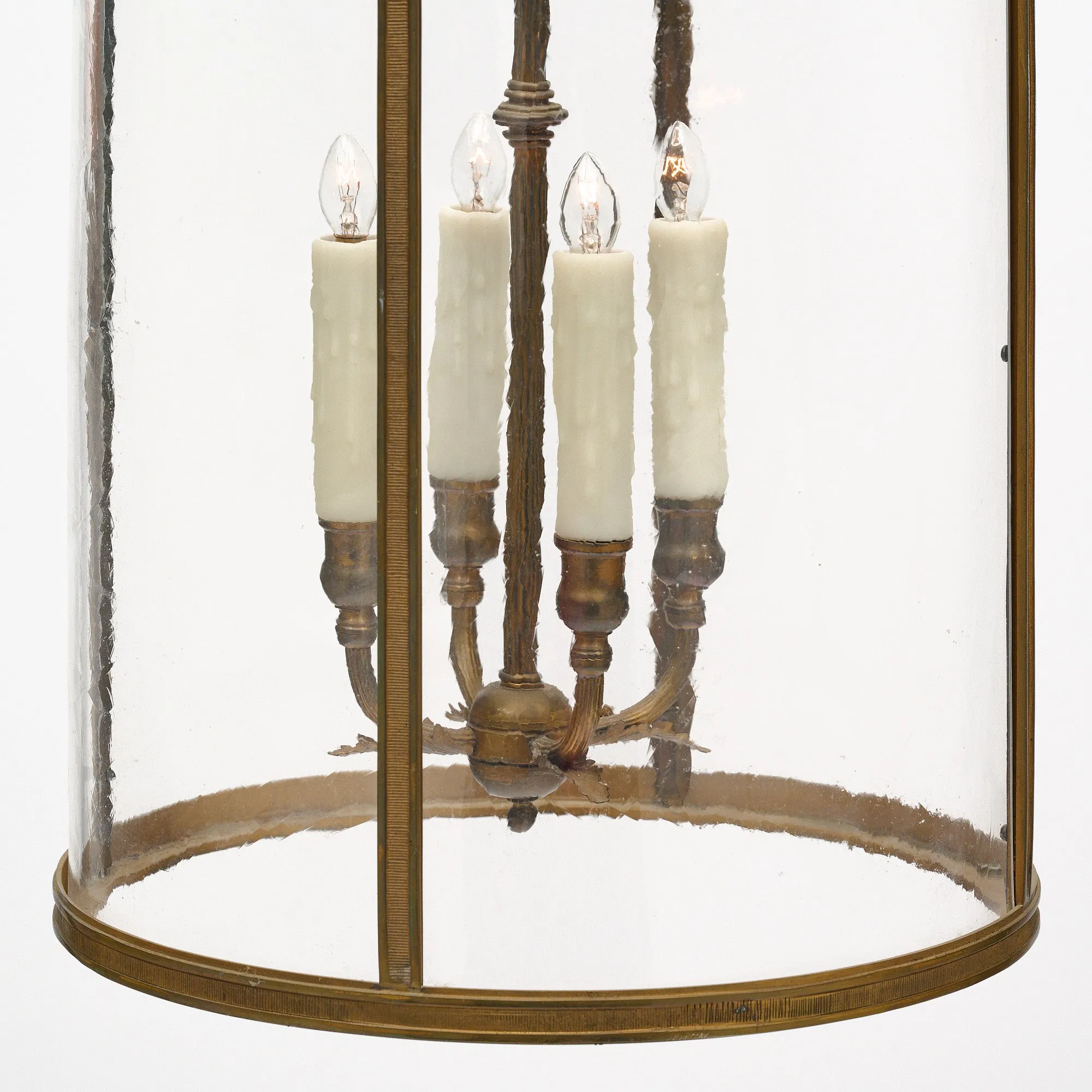 French Antique Bronze Lantern