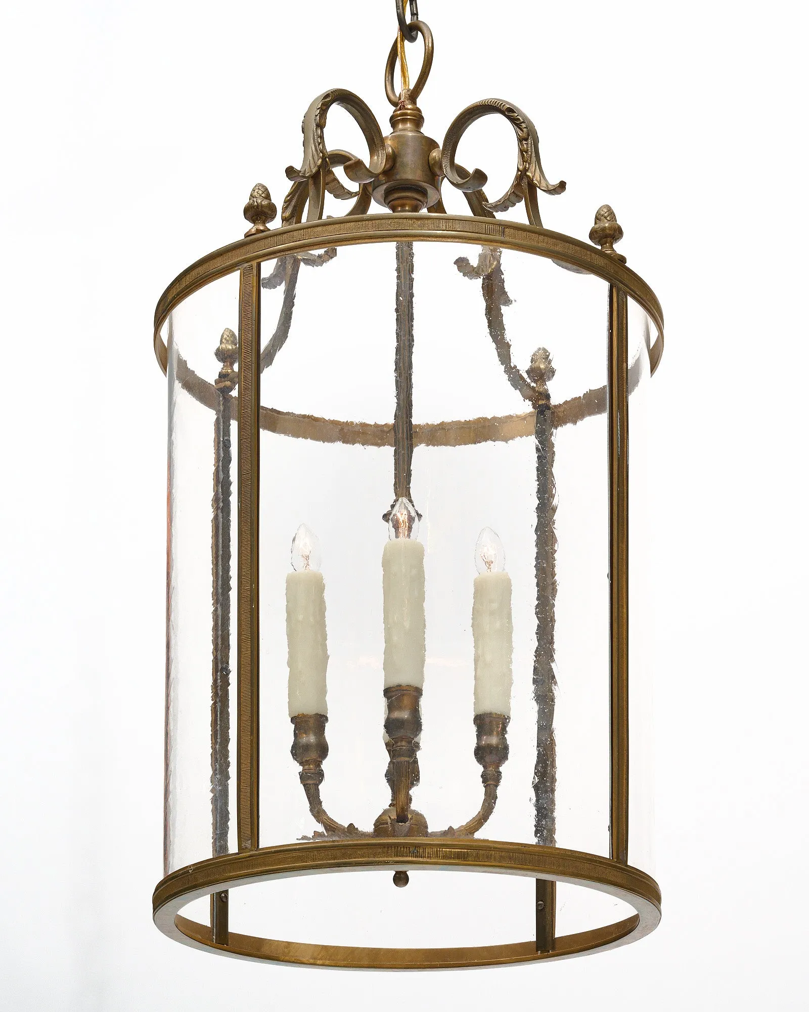 French Antique Bronze Lantern