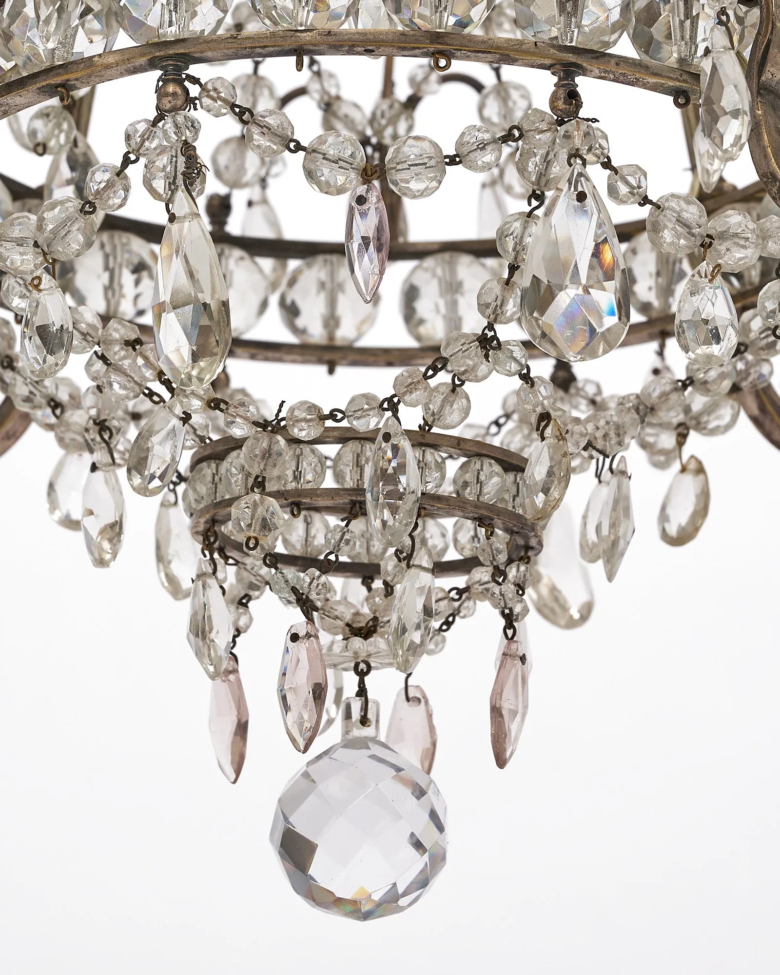 French Antique Crystal Chandelier