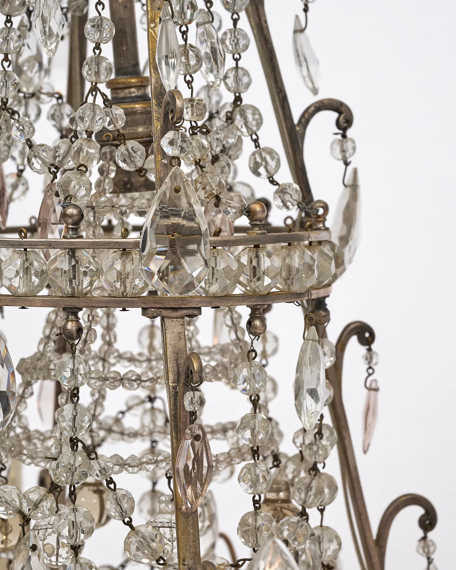 French Antique Crystal Chandelier