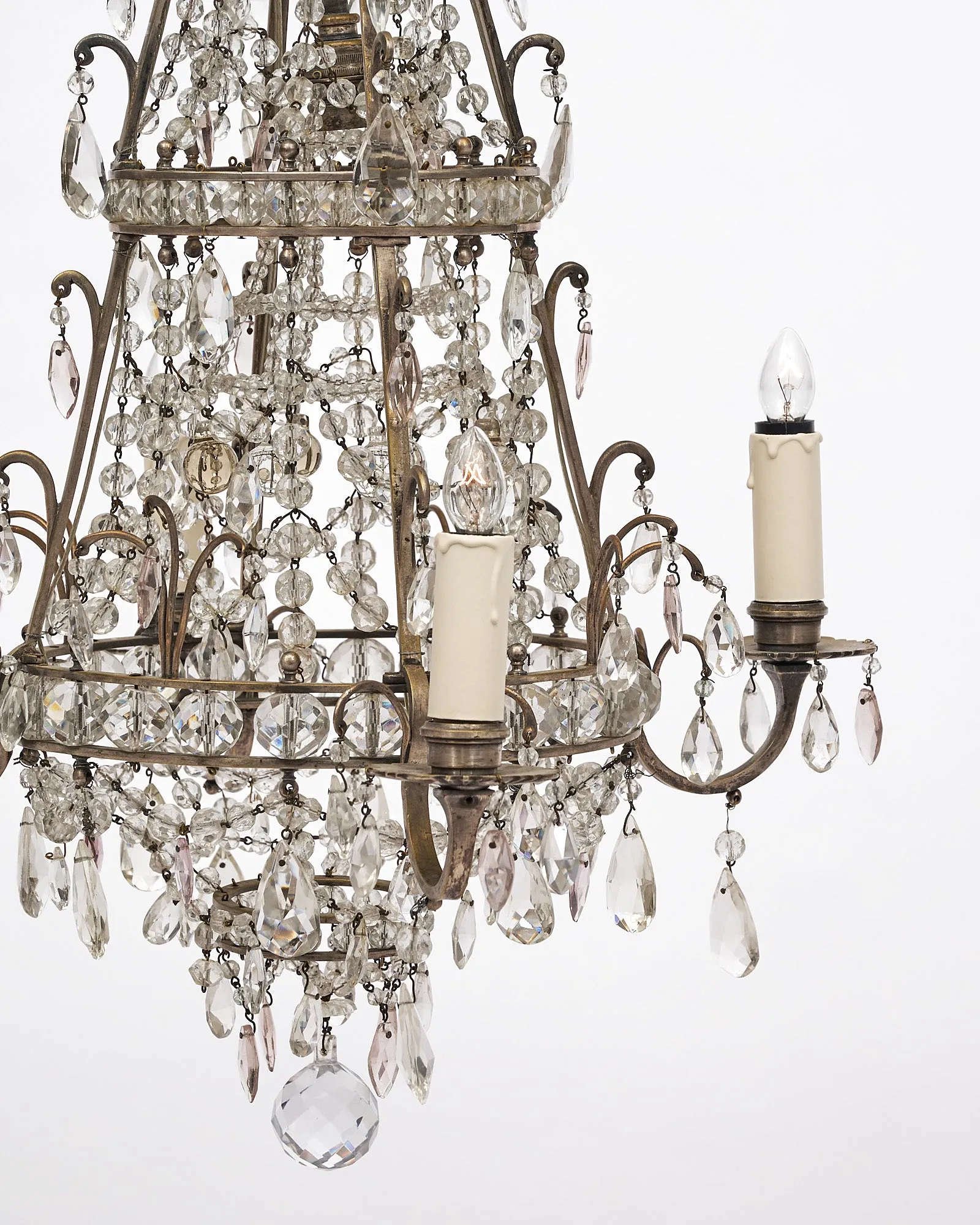 French Antique Crystal Chandelier