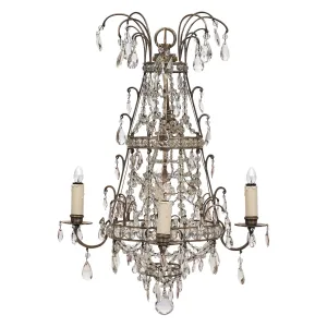 French Antique Crystal Chandelier