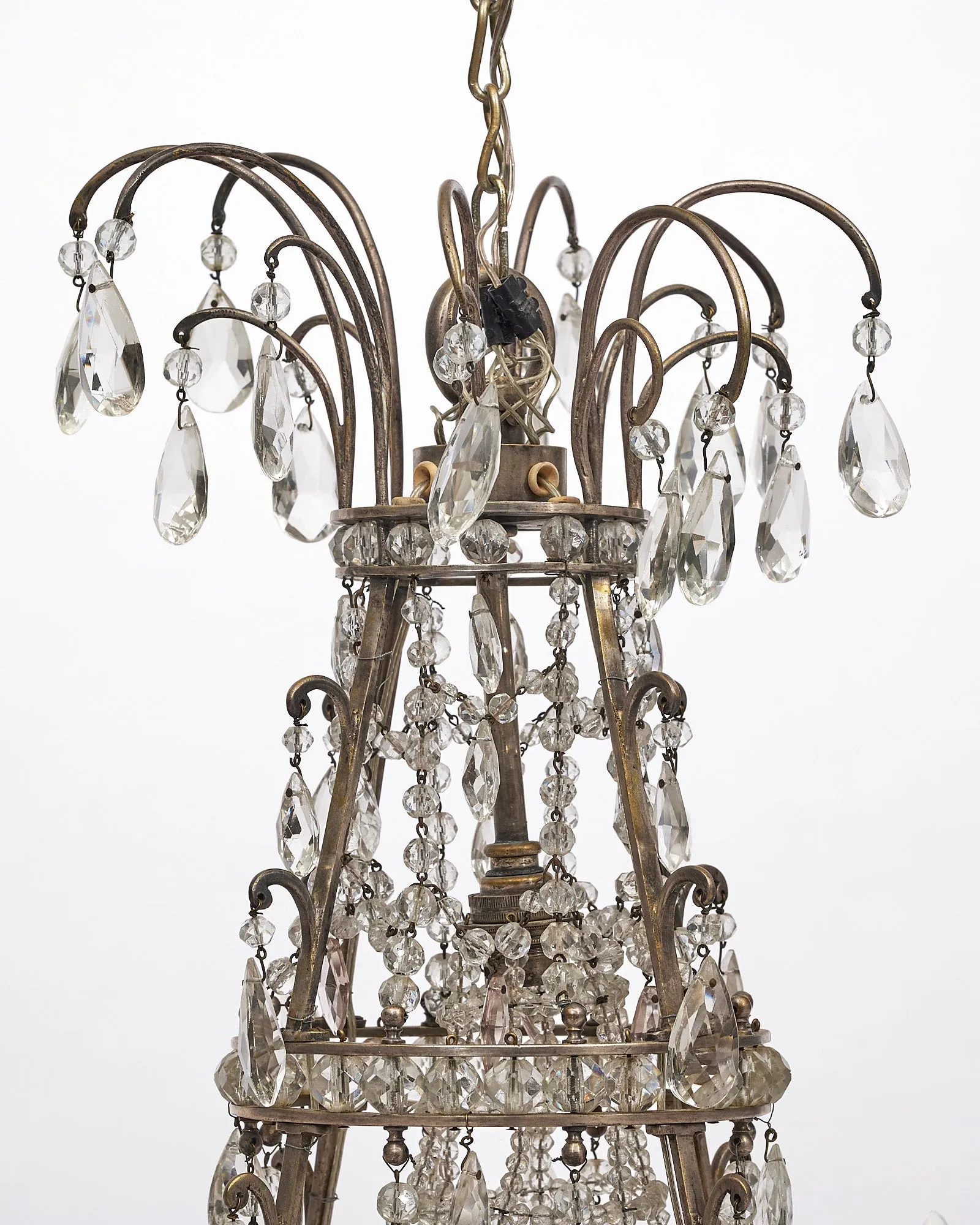 French Antique Crystal Chandelier