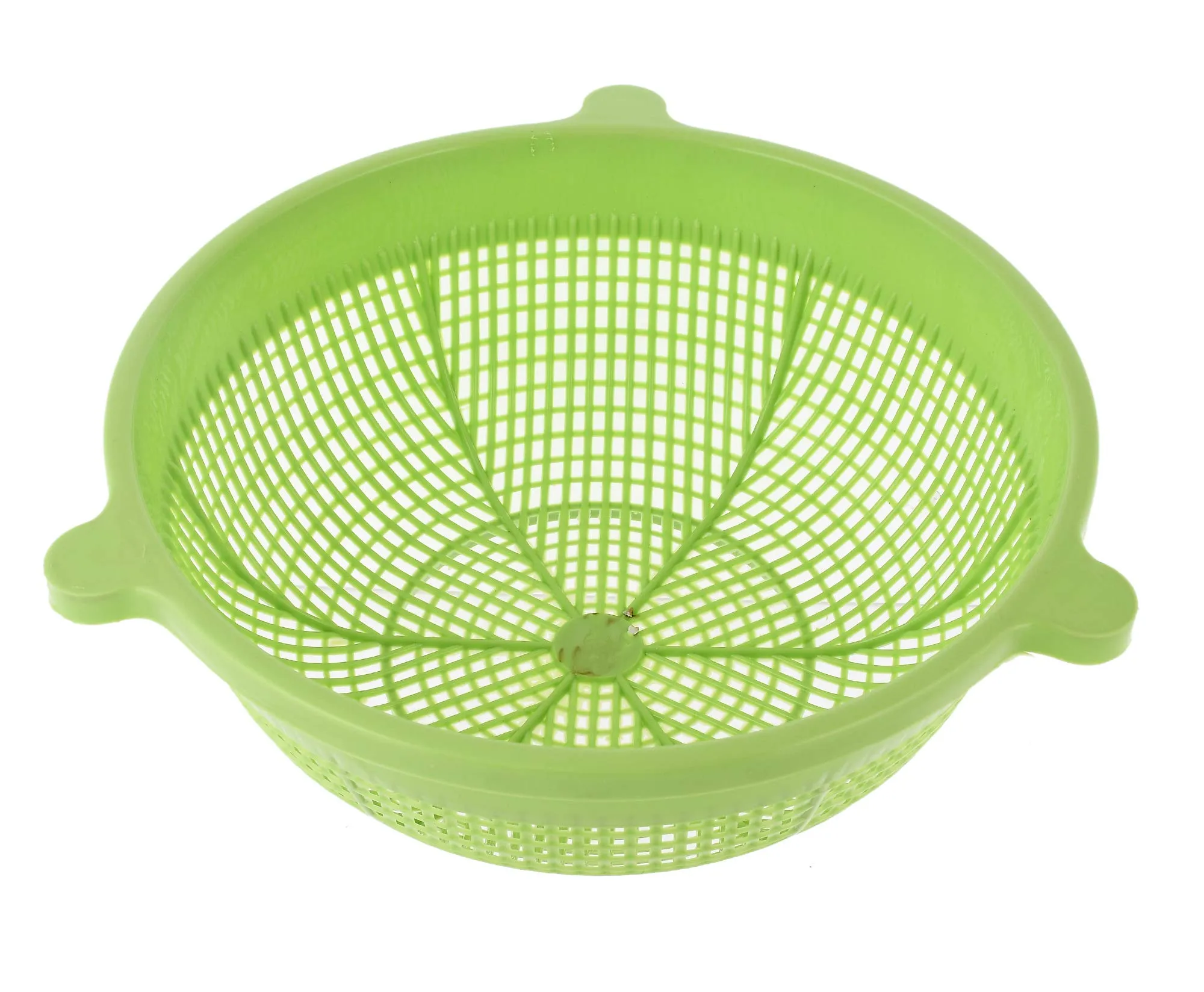 Fun Homes Storage Baskets, Multipurpose and Handy Storage Basket Unbreakable Round Plastic Basket (Green)-FHUNH15159, Standard
