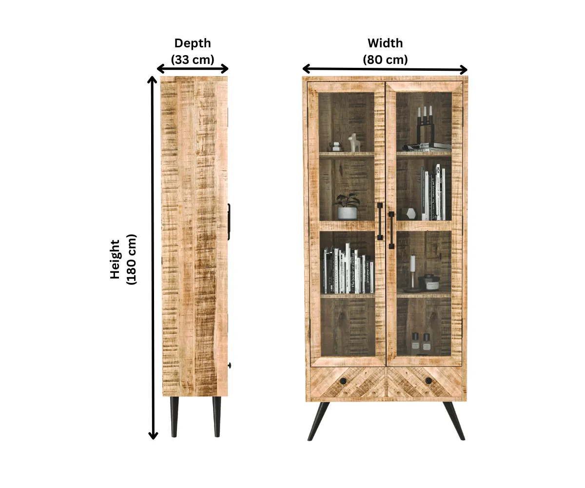 Glass Glimpse Bookshelf