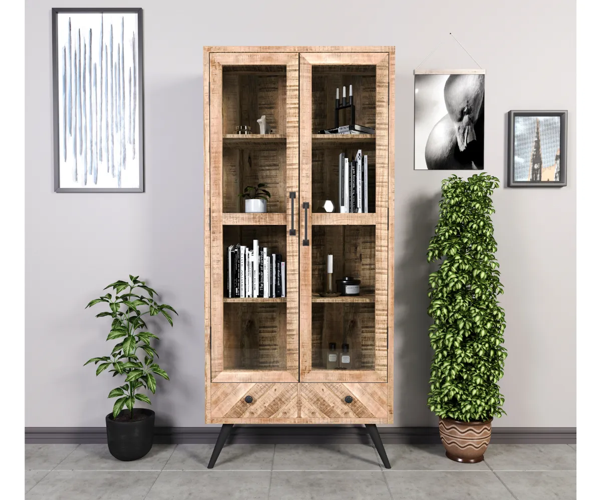 Glass Glimpse Bookshelf
