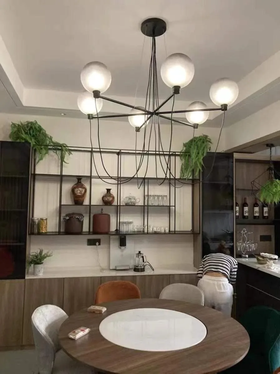 Globe Chandelier | Modern Art Deco Chandelier