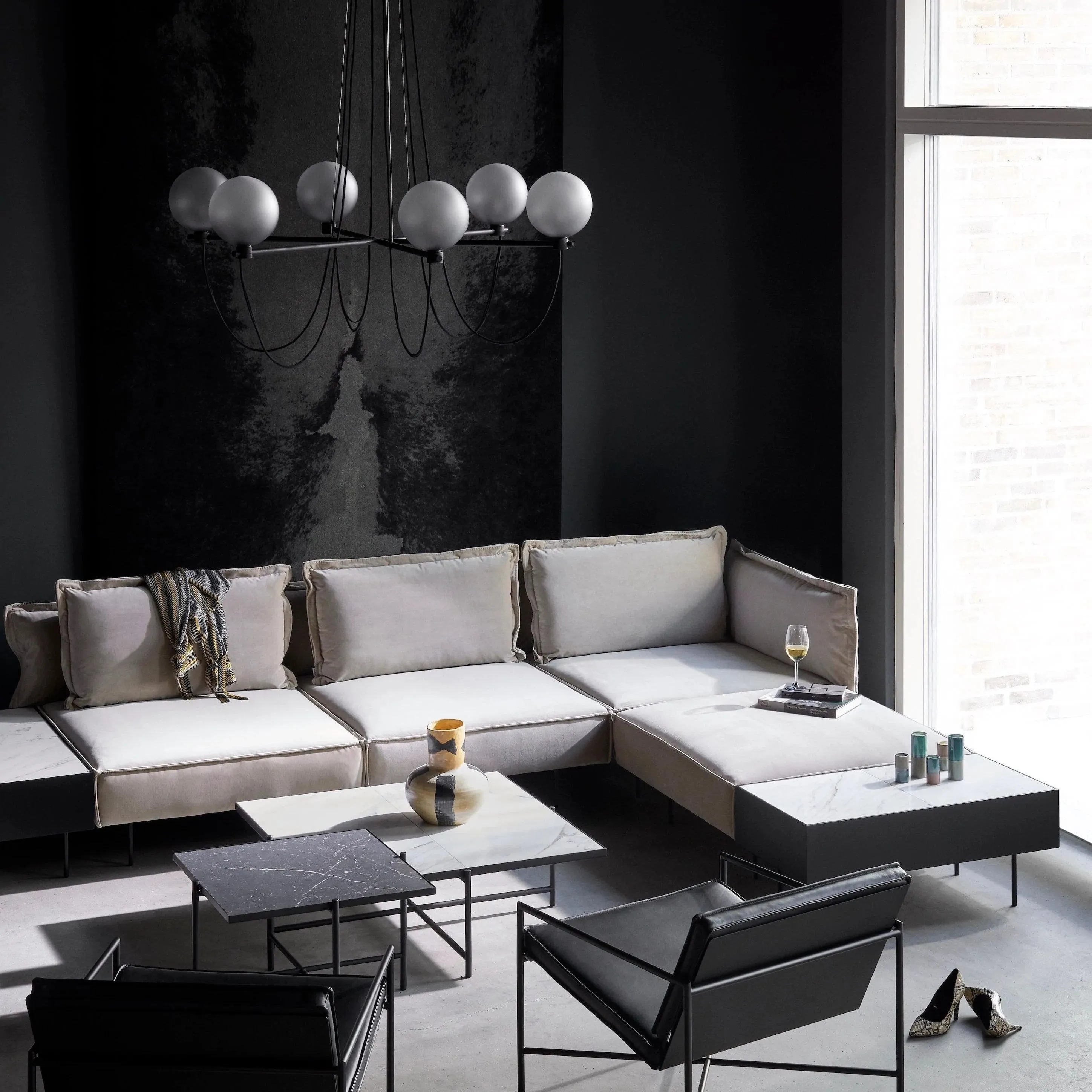 Globe Chandelier | Modern Art Deco Chandelier