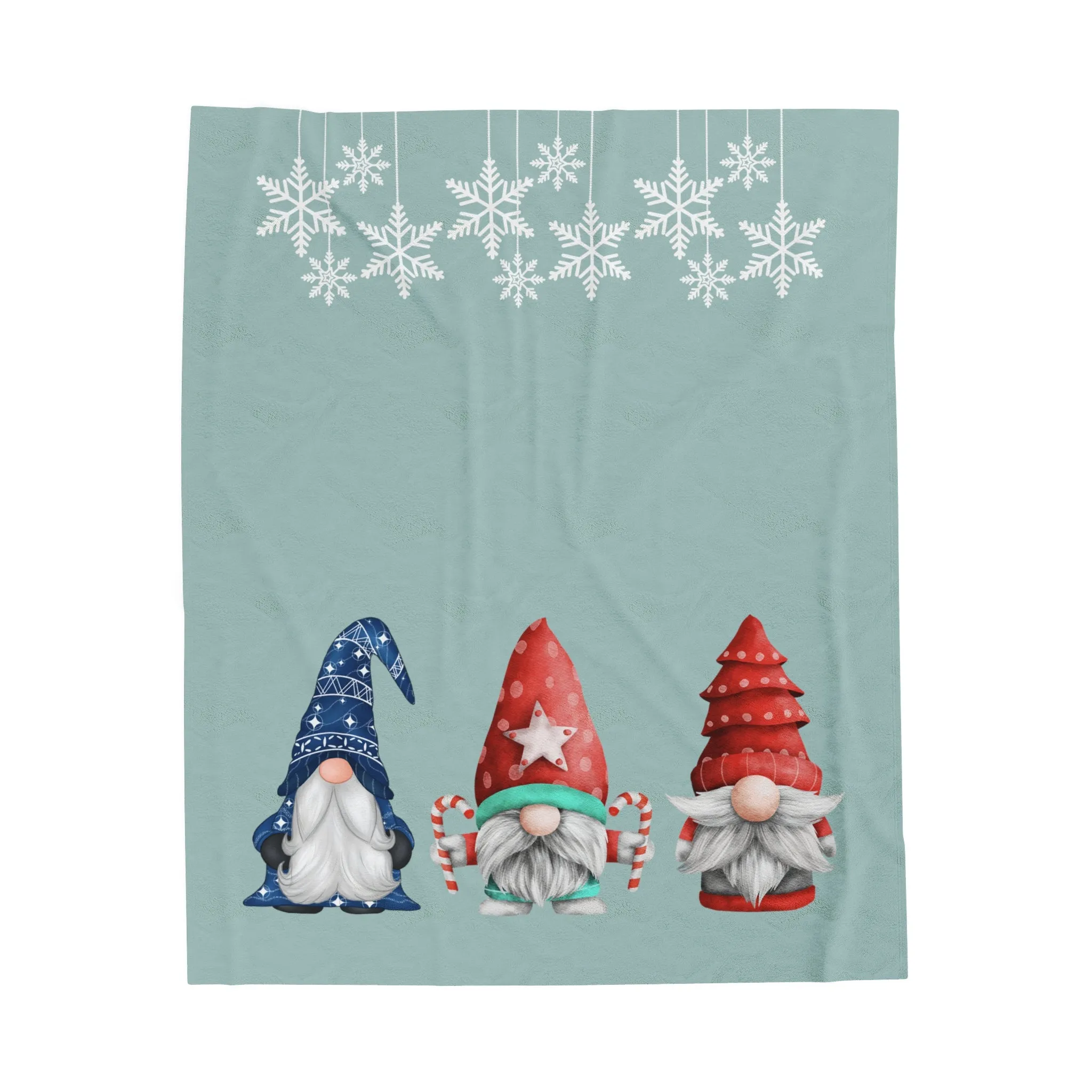 Gnome Holiday Plush Blanket Throw