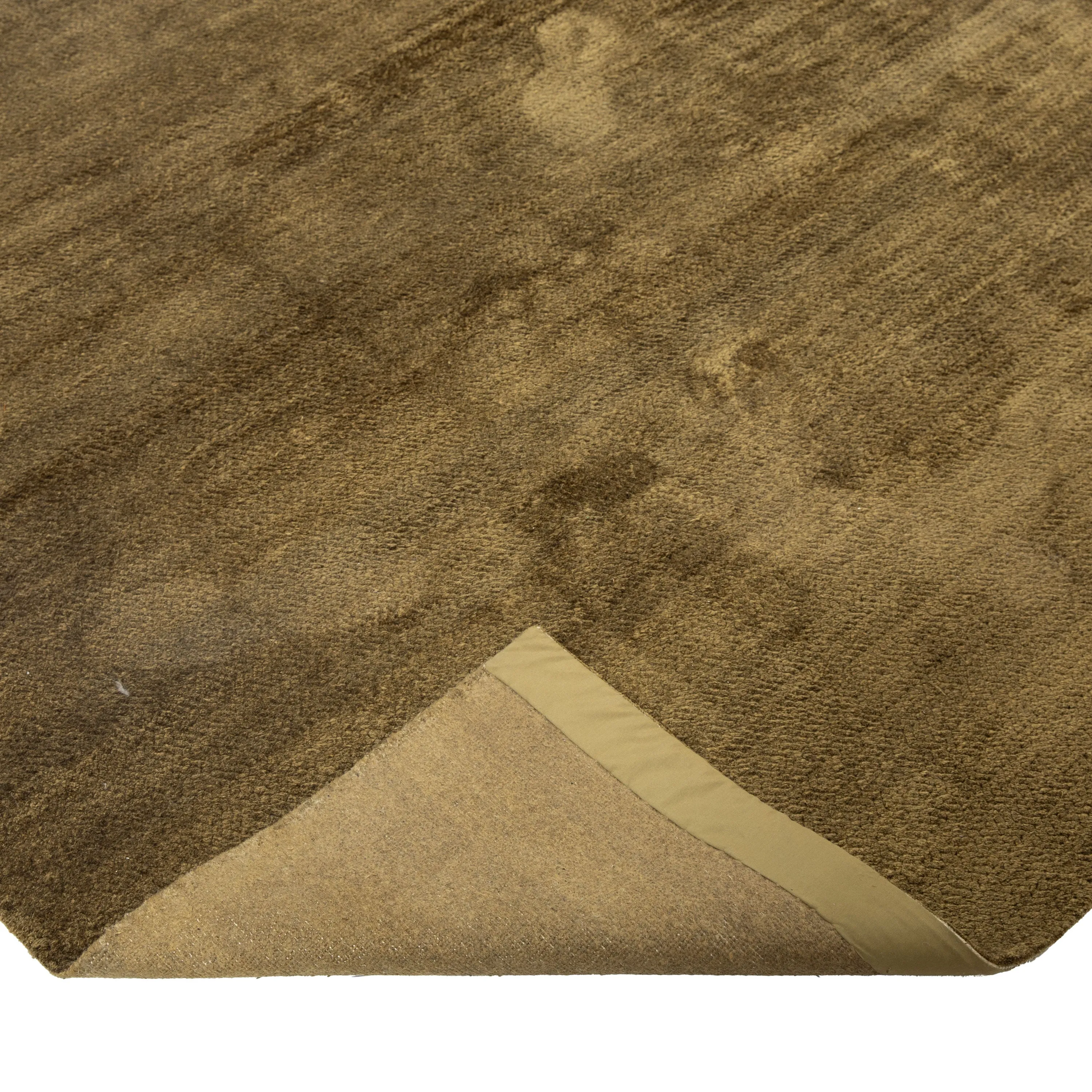Gold Stelle Contemporary Tibetan Silk Rug - 9' x 12'
