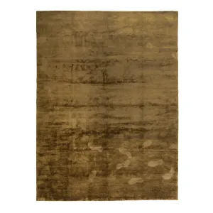 Gold Stelle Contemporary Tibetan Silk Rug - 9' x 12'