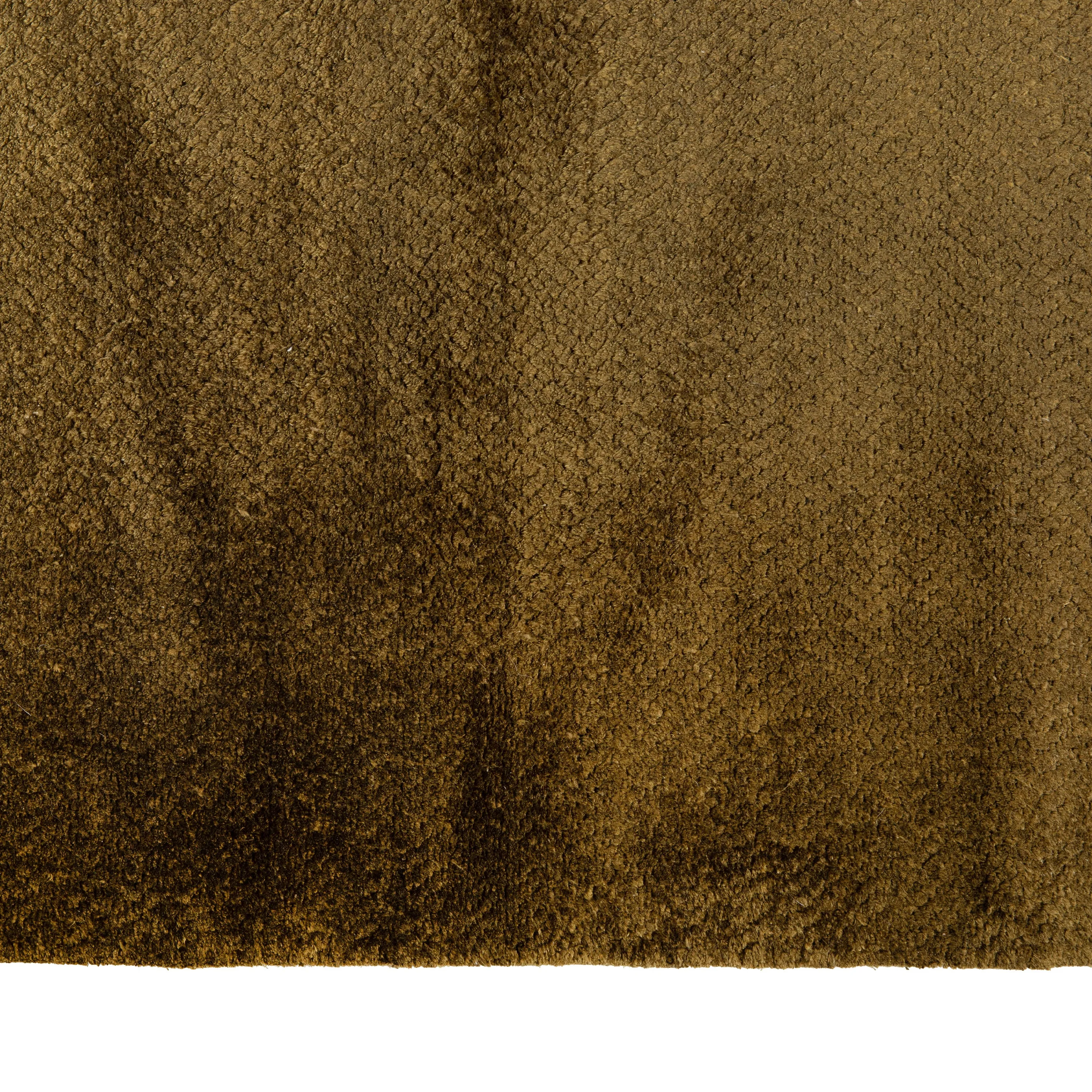 Gold Stelle Contemporary Tibetan Silk Rug - 9' x 12'
