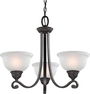 Hamilton 3 Light Chandelier In Oil Rubbed Bronze