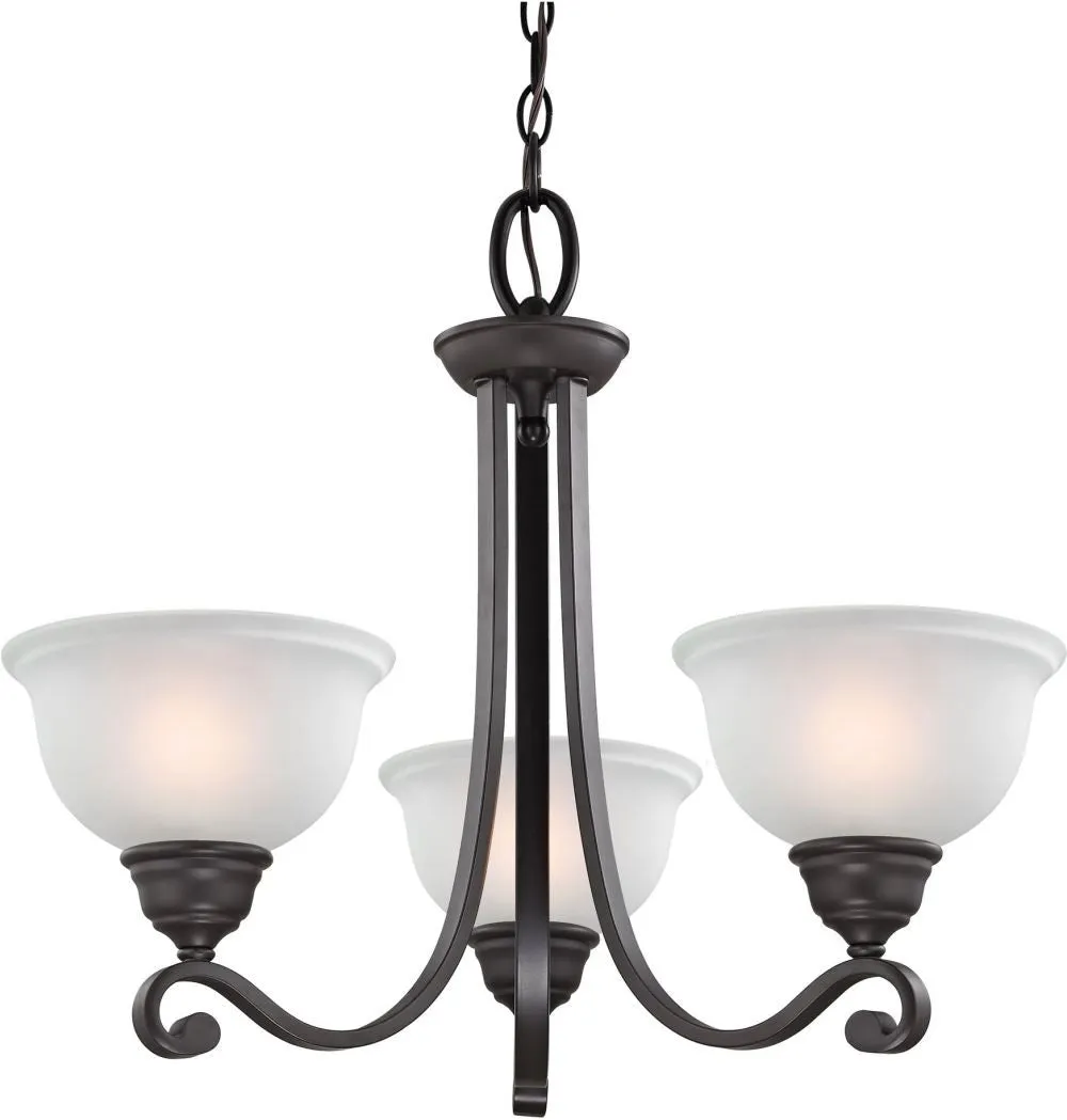 Hamilton 3 Light Chandelier In Oil Rubbed Bronze