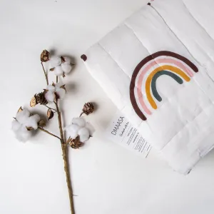 Hand Block Printed Mulmul Cotton Baby Wrap Blanket