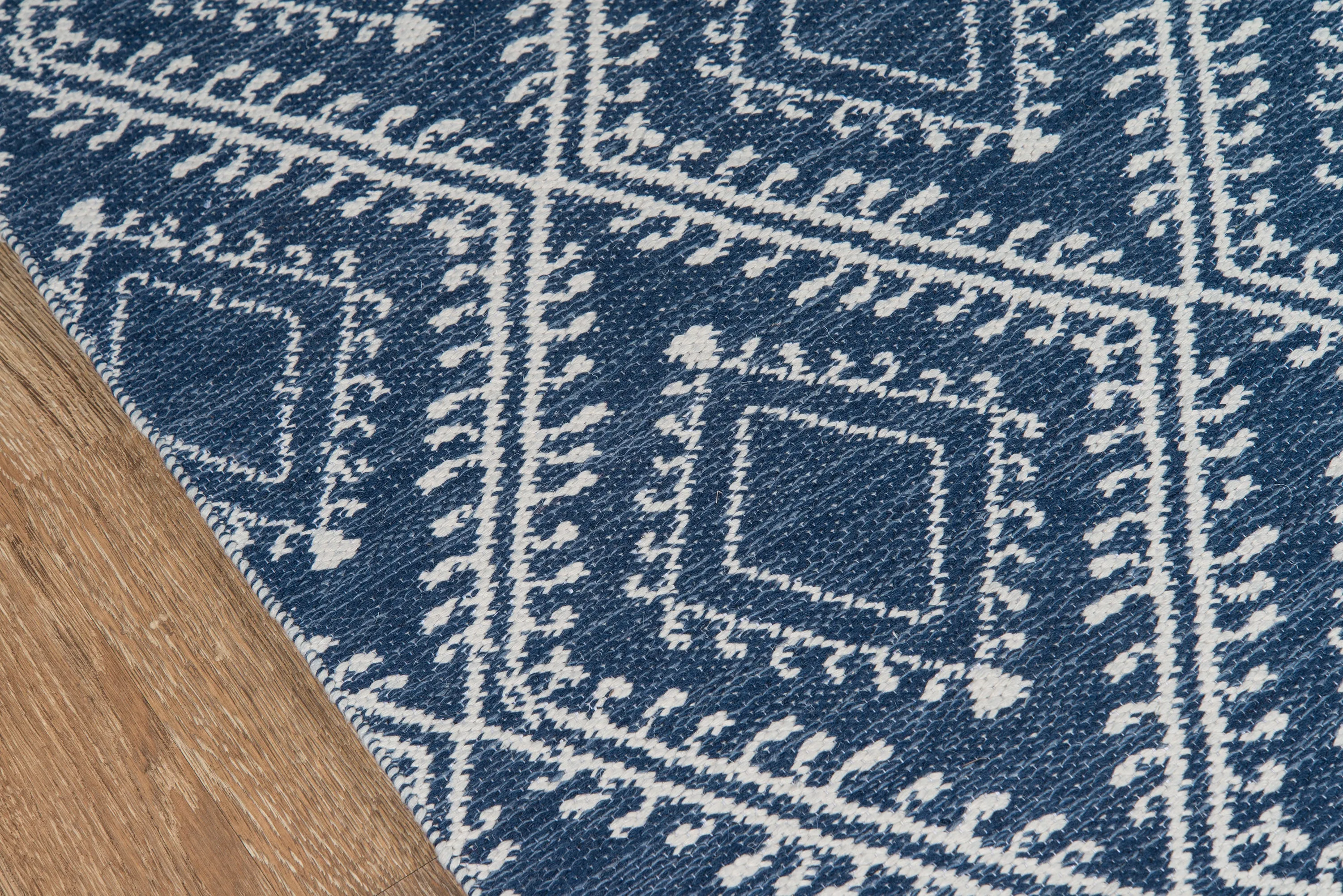 Hand Woven Blue Pleasant Area Rug