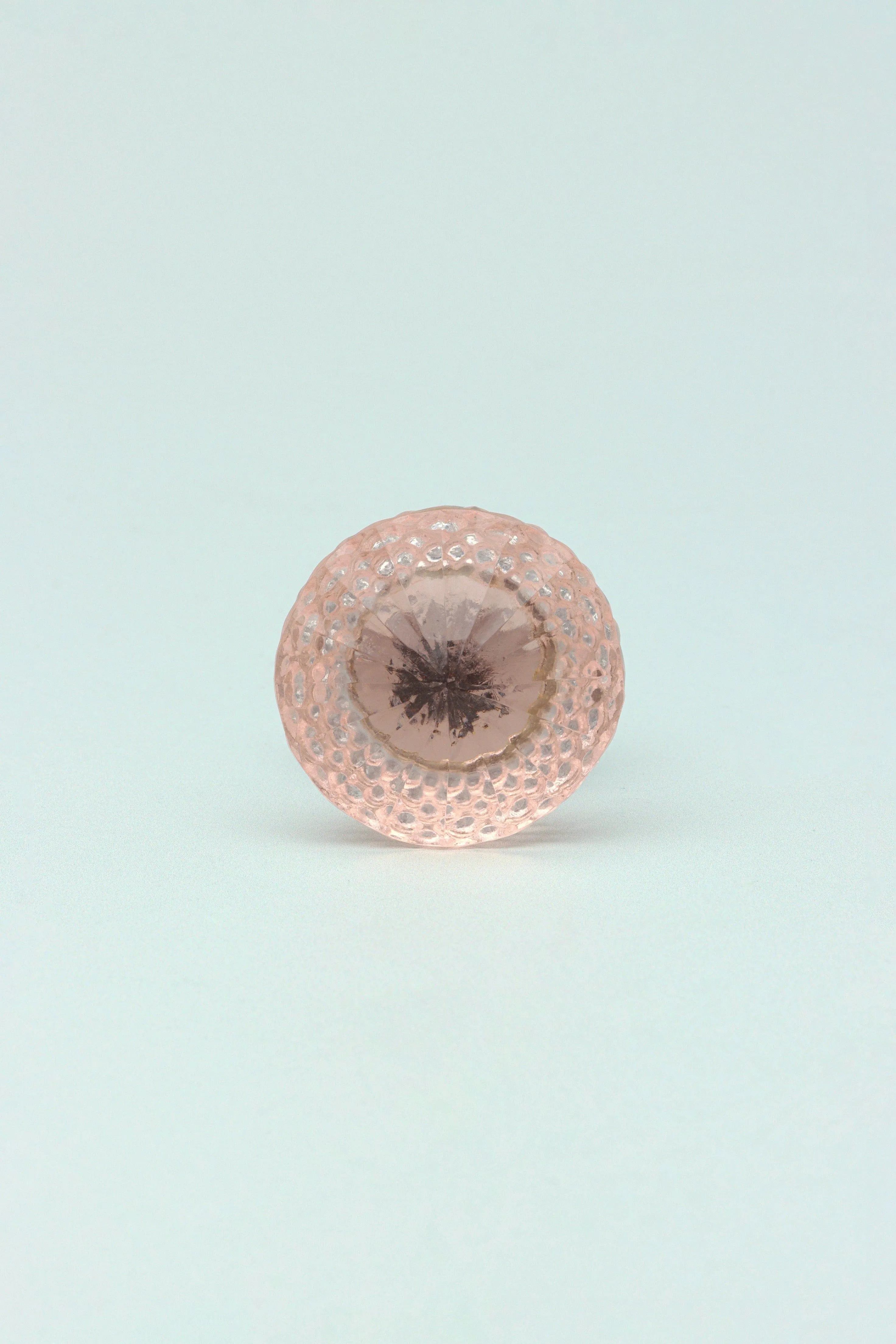 Harrison Crystal Glass Flower Swirl Pull Knobs