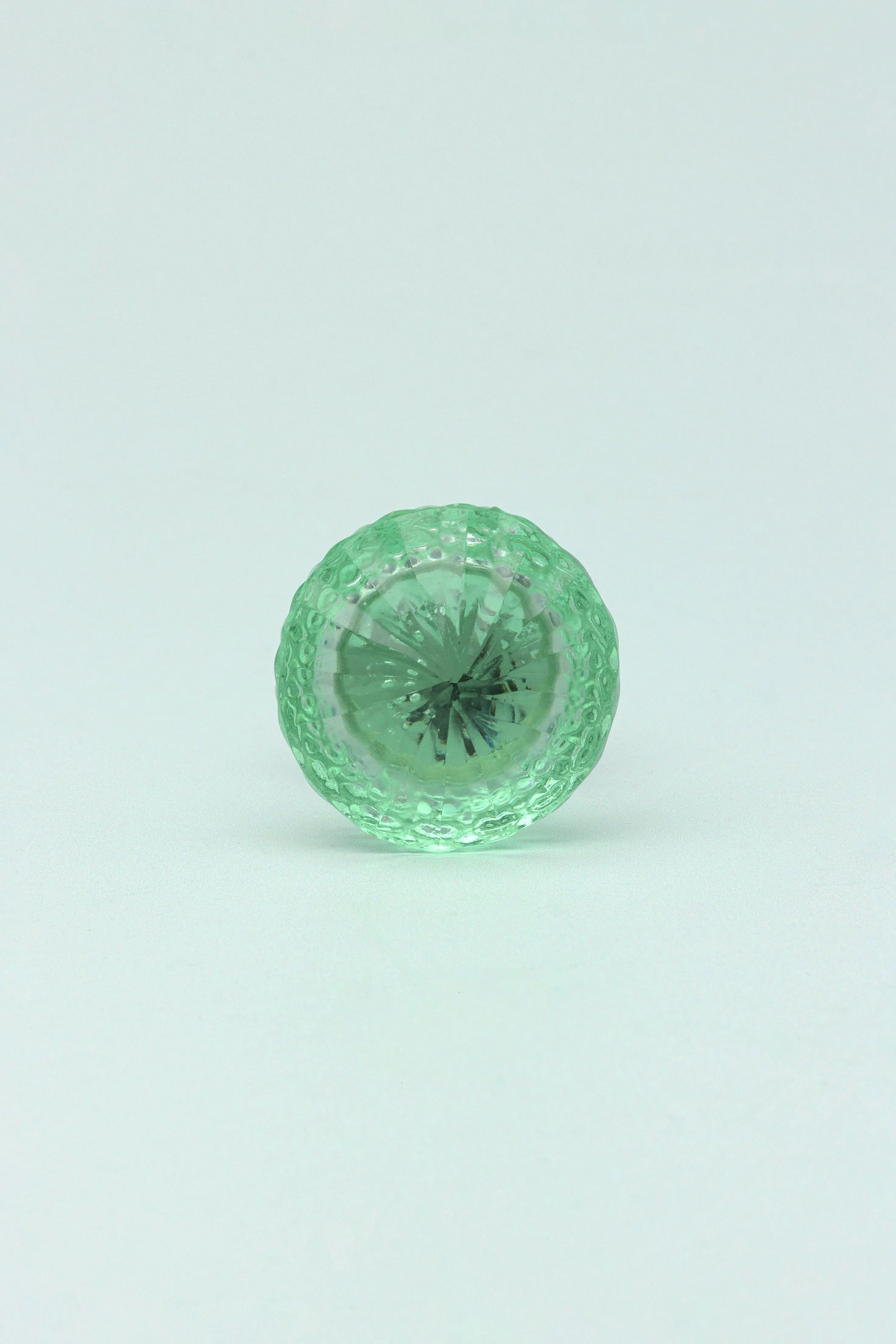 Harrison Crystal Glass Flower Swirl Pull Knobs