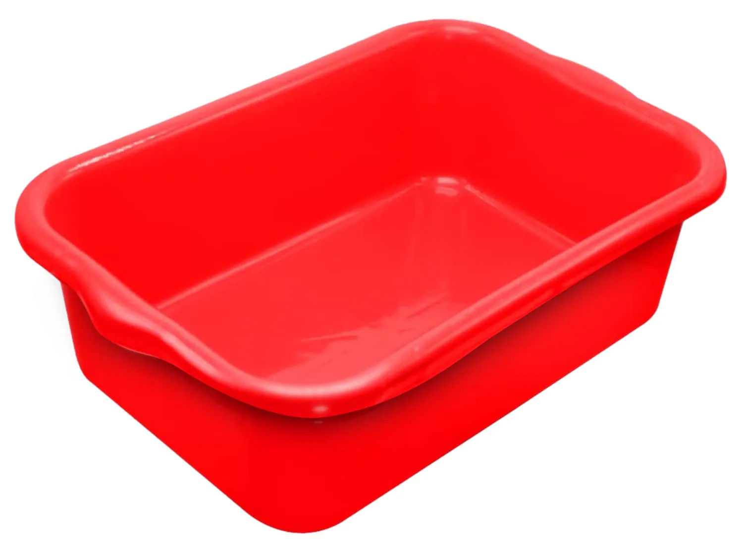 Heart Home Multiuses Rectangular Plastic Extra Large Tray, Organizer (Red)