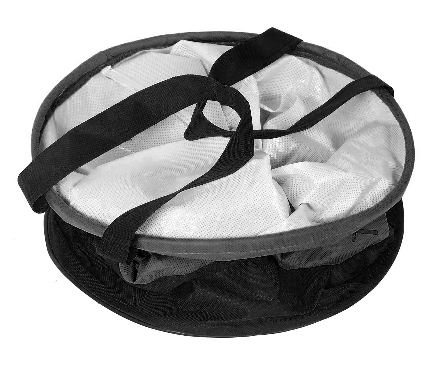 Heart Home Polyester Mickey Mouse Print Waterproof & Foldable Laundry Basket, 45 Ltr.(Black)