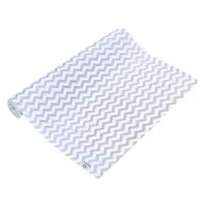 Heart Home Shelf Liner | EVA Kitchen Cabinet Shelf Mat | Anti-Slip Bathroom Mat | Fridge Mat | Table Mat | Zig Zag Design Wardrobe Mat | 3 Meter | Gray