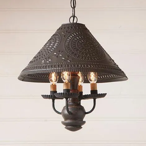 Homespun Americana Series Wooden Chandelier in 5 COLORS