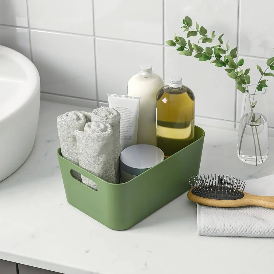Ikea Uppdatera container 24x17 cm, green