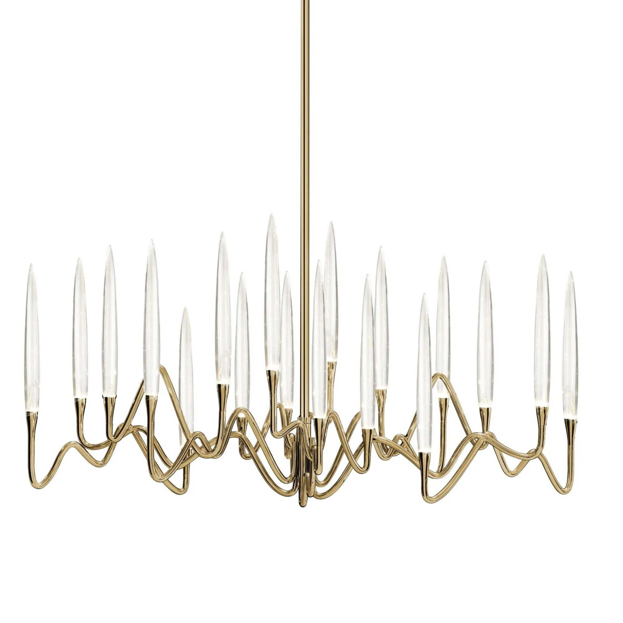 Il Pezzo 3 Long Chandelier with 18 lights