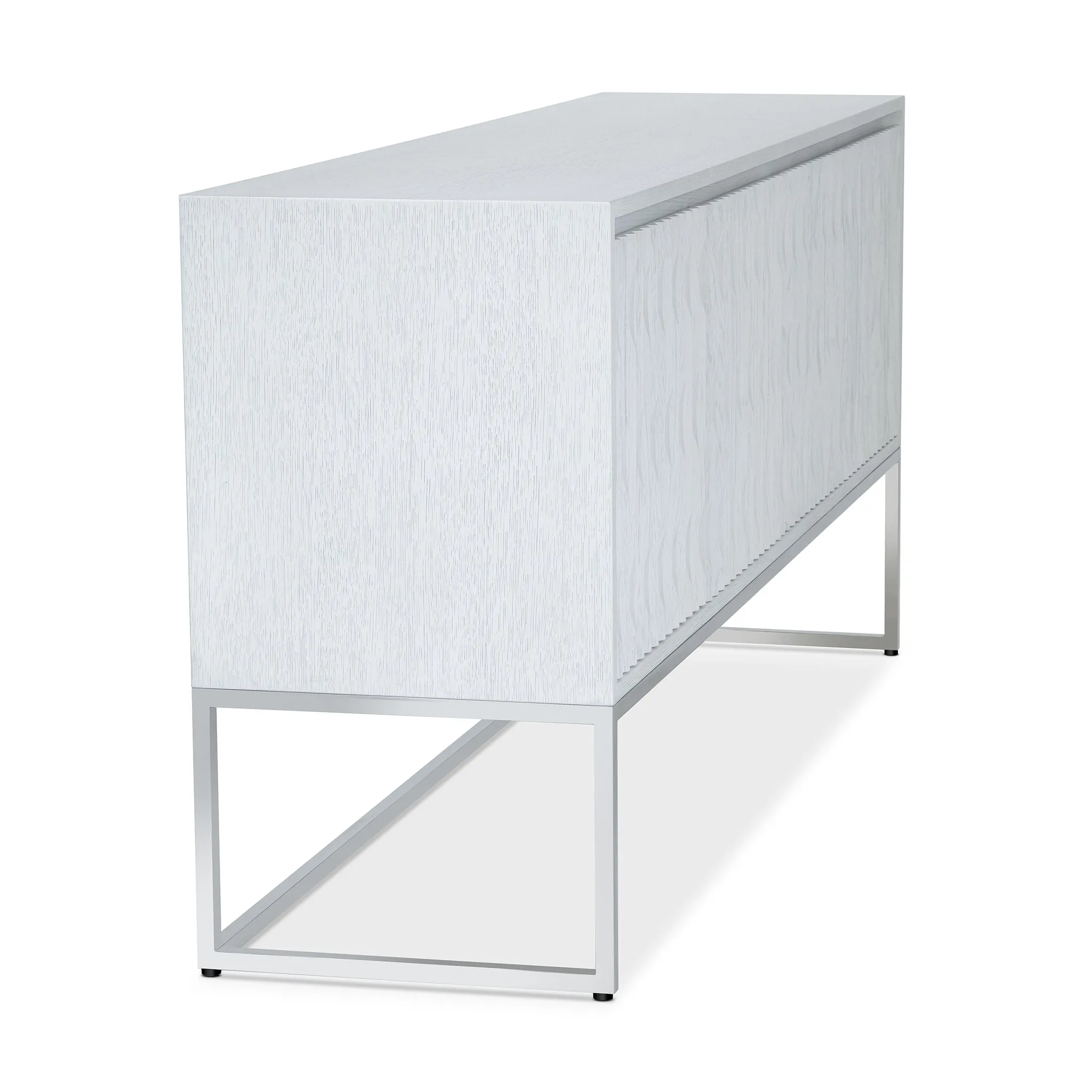 INSCULPT SILVER WHITE SIDEBOARD