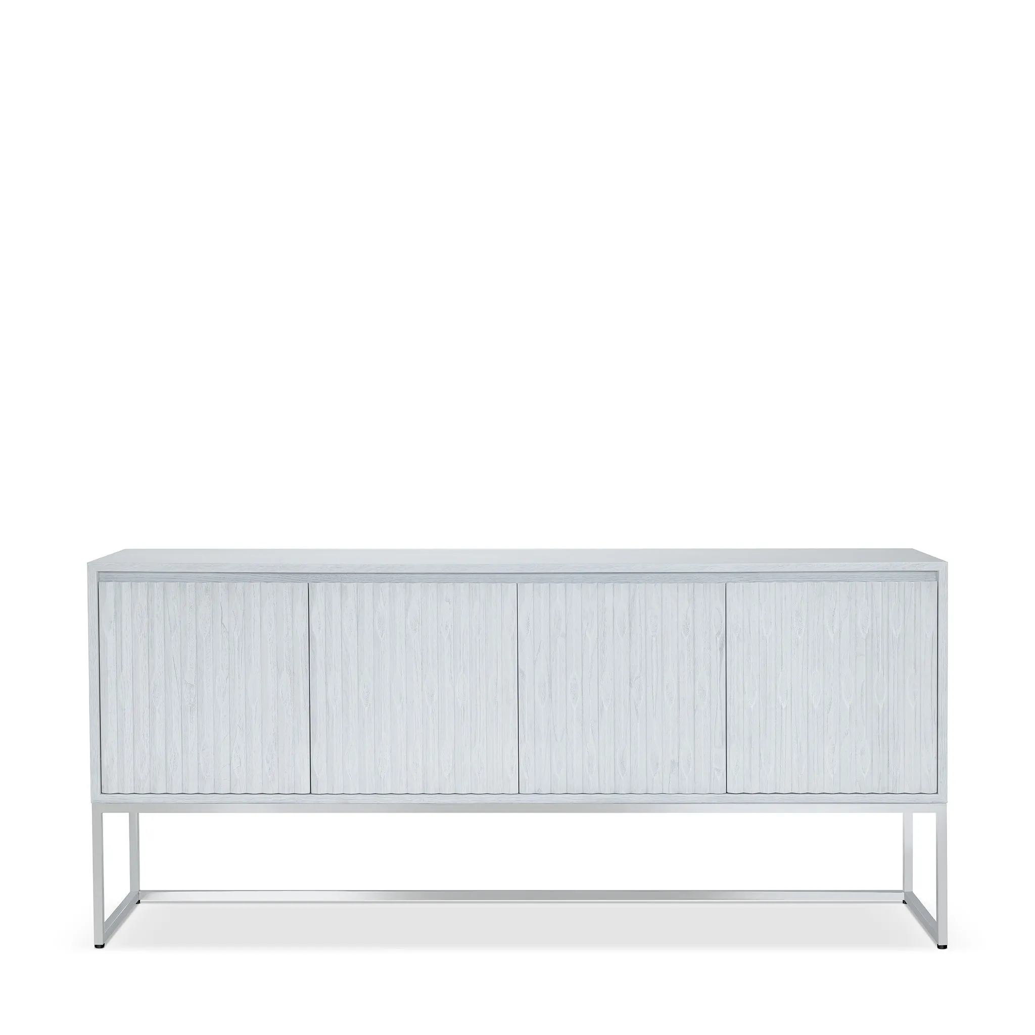 INSCULPT SILVER WHITE SIDEBOARD
