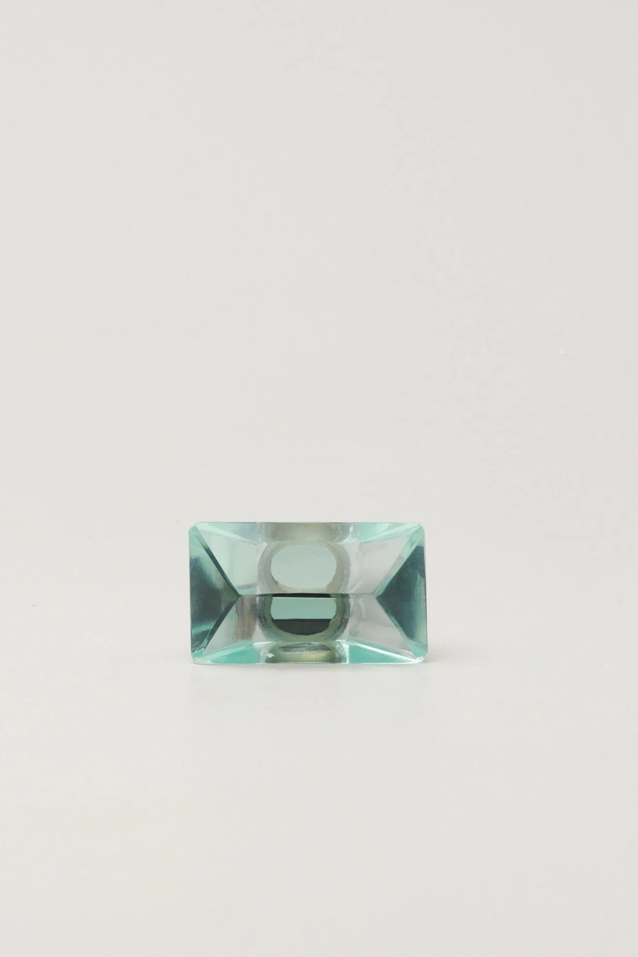 Javier Crystal Rectangular Mirror Glass Pull Knobs