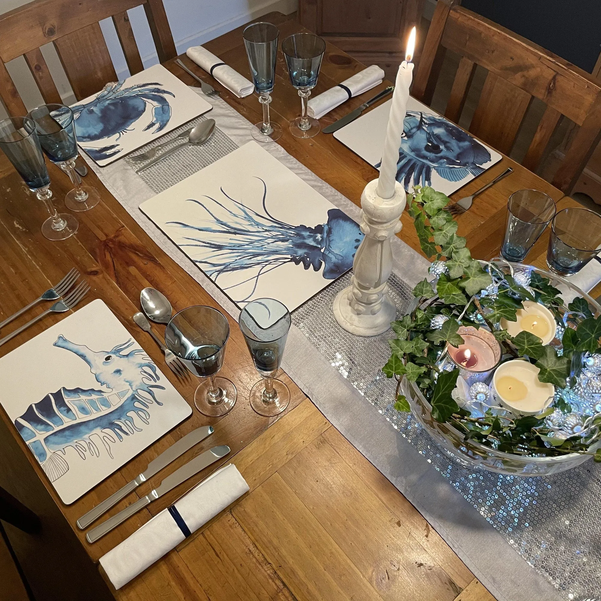 Jellyfish Design Serving Mat - Slight Second