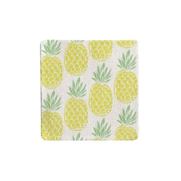 Juicy Pineapple Fabric Coaster