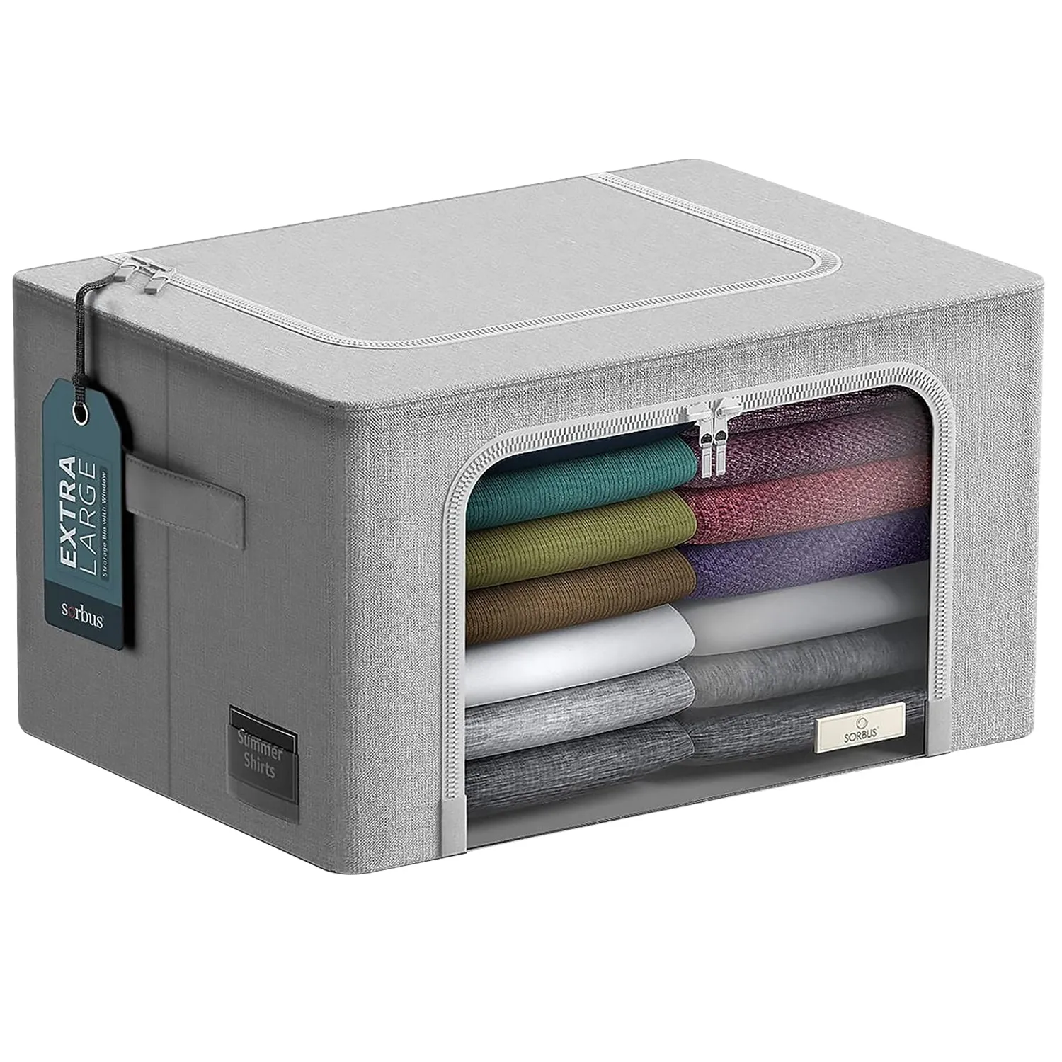 Jumbo Storage Bin with Metal Frame (Single Pack)