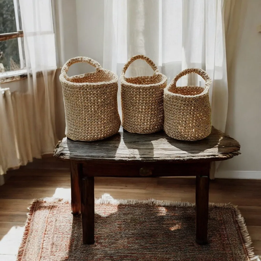 Jute Wall Hanging Multipurpose Baskets