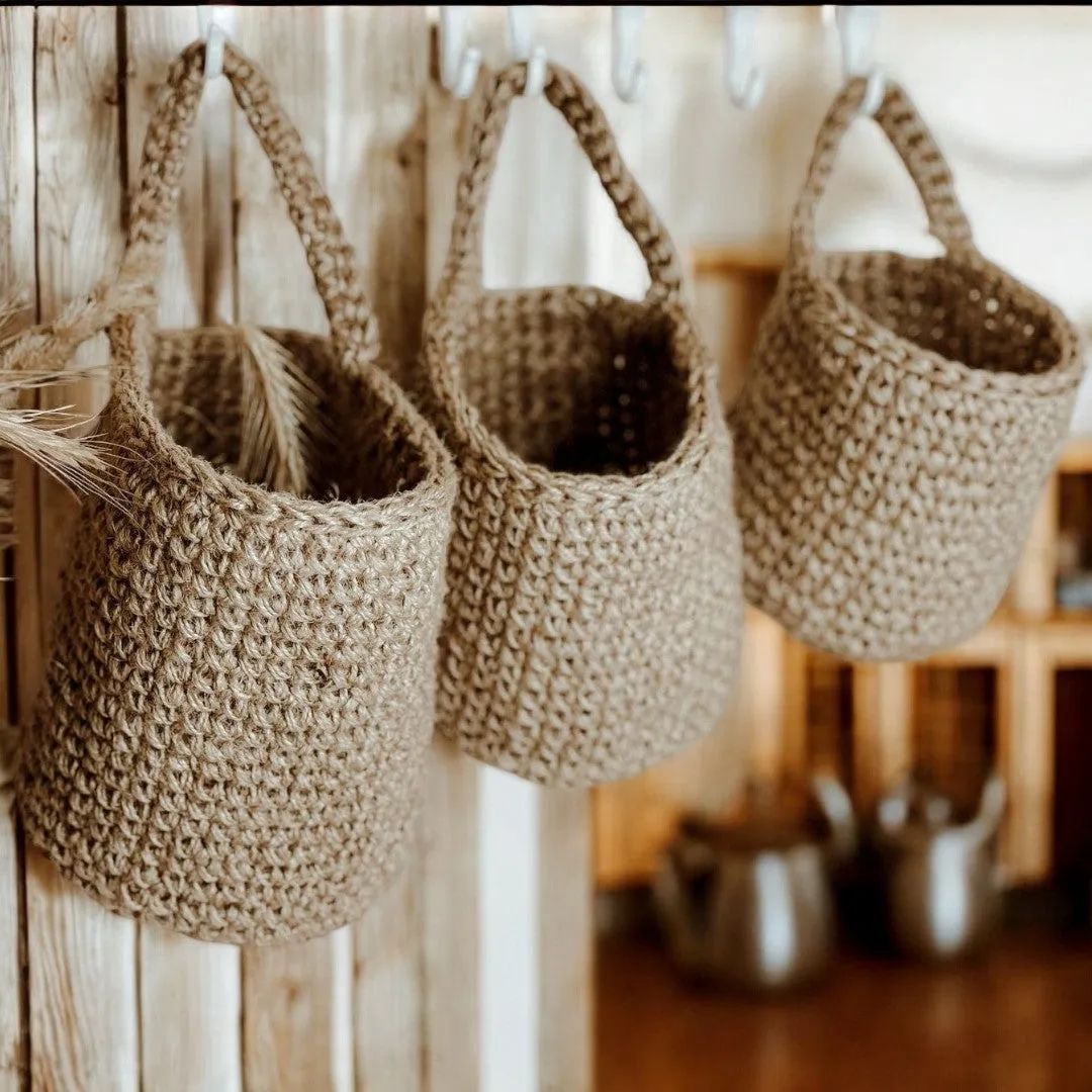 Jute Wall Hanging Multipurpose Baskets