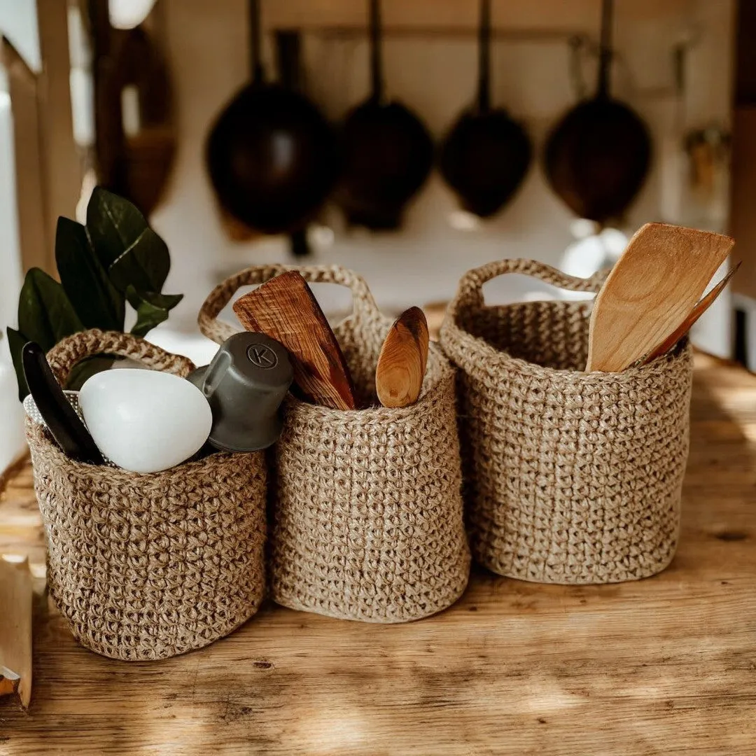 Jute Wall Hanging Multipurpose Baskets