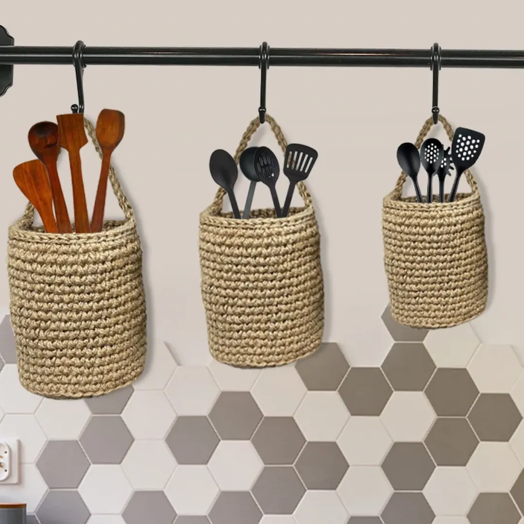 Jute Wall Hanging Multipurpose Baskets