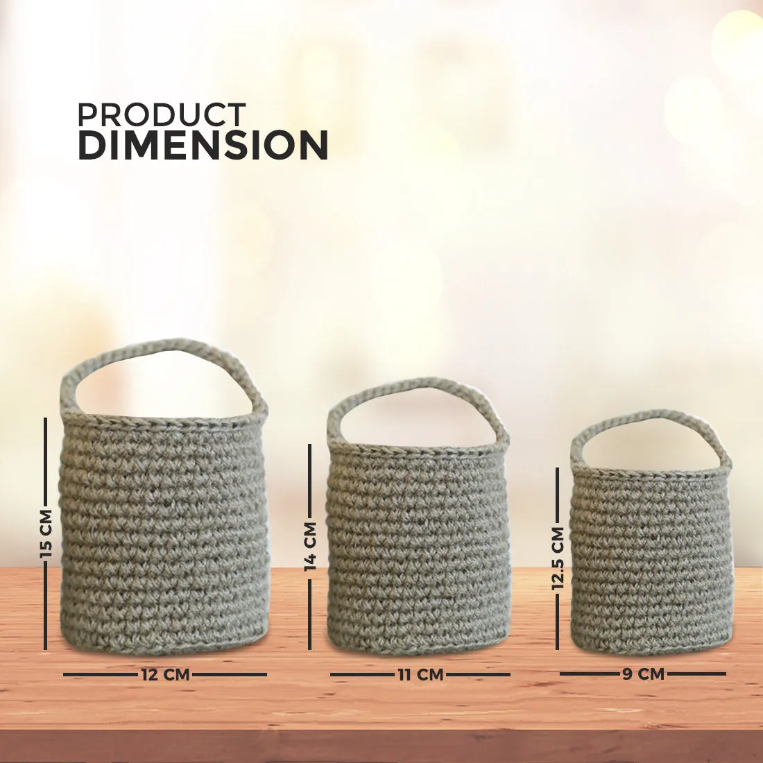 Jute Wall Hanging Multipurpose Baskets