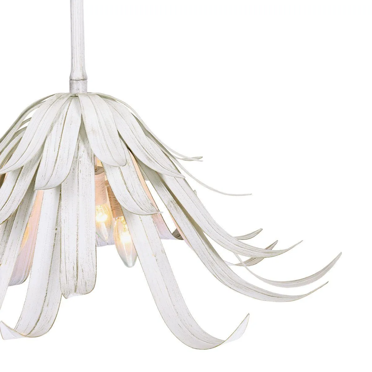 Kagra 3 Lights 24 in. Chandelier White Finish