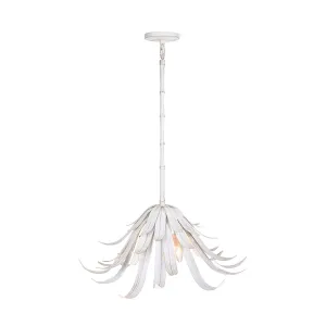 Kagra 3 Lights 24 in. Chandelier White Finish