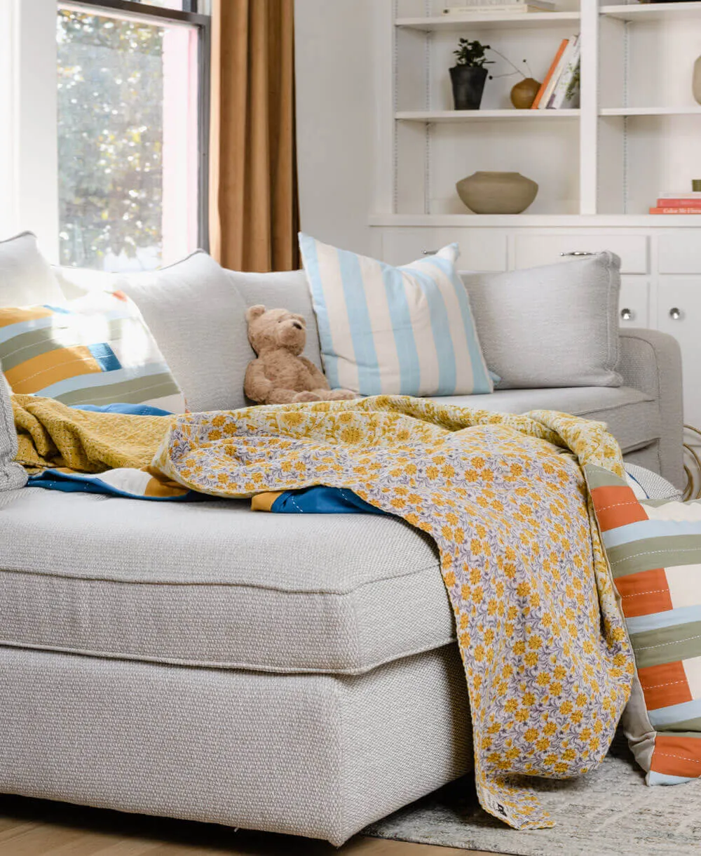 Kantha Quilt Throw - No. 240605
