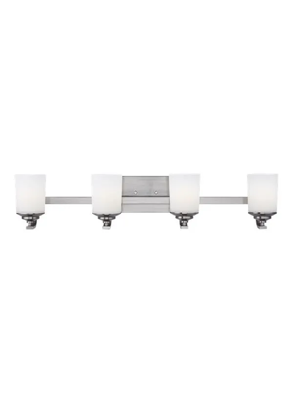 Kemal Collection - Four Light Wall / Bath | Finish: Brushed Nickel - 4430704EN3-962