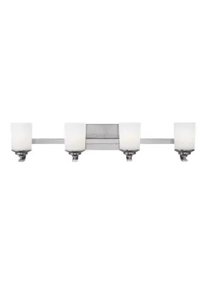 Kemal Collection - Four Light Wall / Bath | Finish: Brushed Nickel - 4430704EN3-962