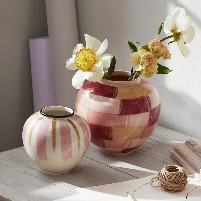 Kähler Canvas Vase, Rose, 5.9"