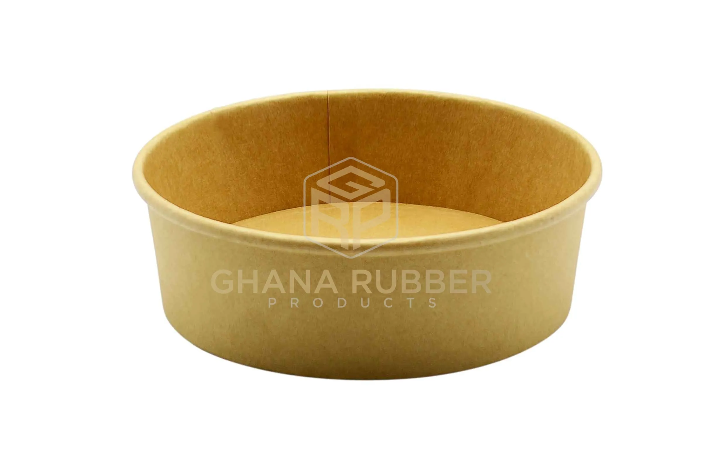 Kraft Round Bowl   Lids 500ml