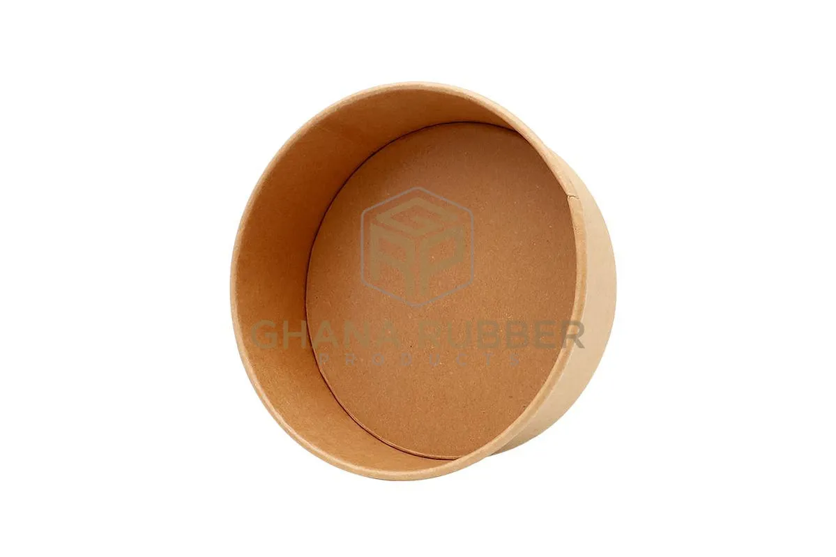 Kraft Round Bowls   Lids 1500ml