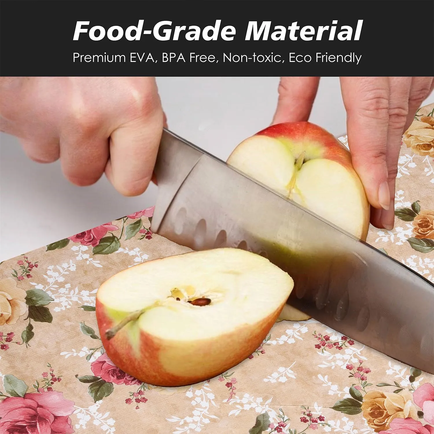 Kuber Industries Shelf Liner | PVC Kitchen Cabinet Shelf Mat | Shelf Mat for Drawer Organizer | Fridge Mat | Table Placemat | Flower Design Wardrobe Mat | 10 Meter | Beige