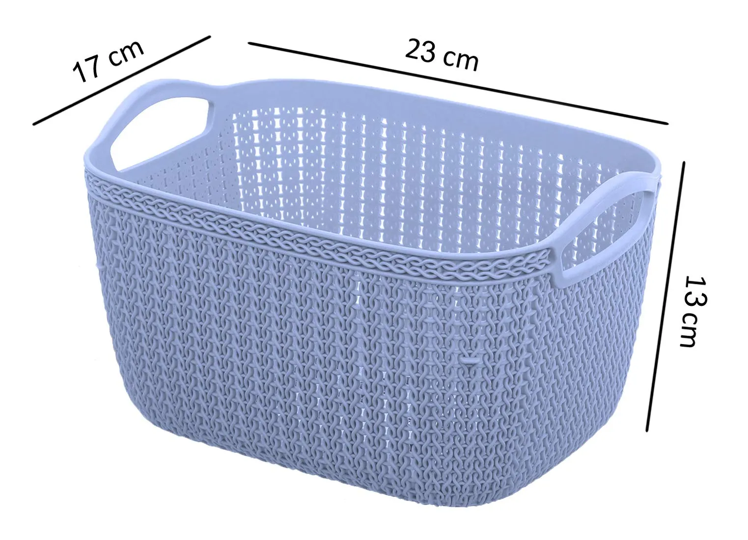 Kuber Industries Unbreakable Plastic 4 Pieces Multipurpose Medium Size Flexible Storage Baskets/Fruit Vegetable Bathroom Stationary Home Basket with Handles (Cream & Grey) -CTKTC39101, Standard